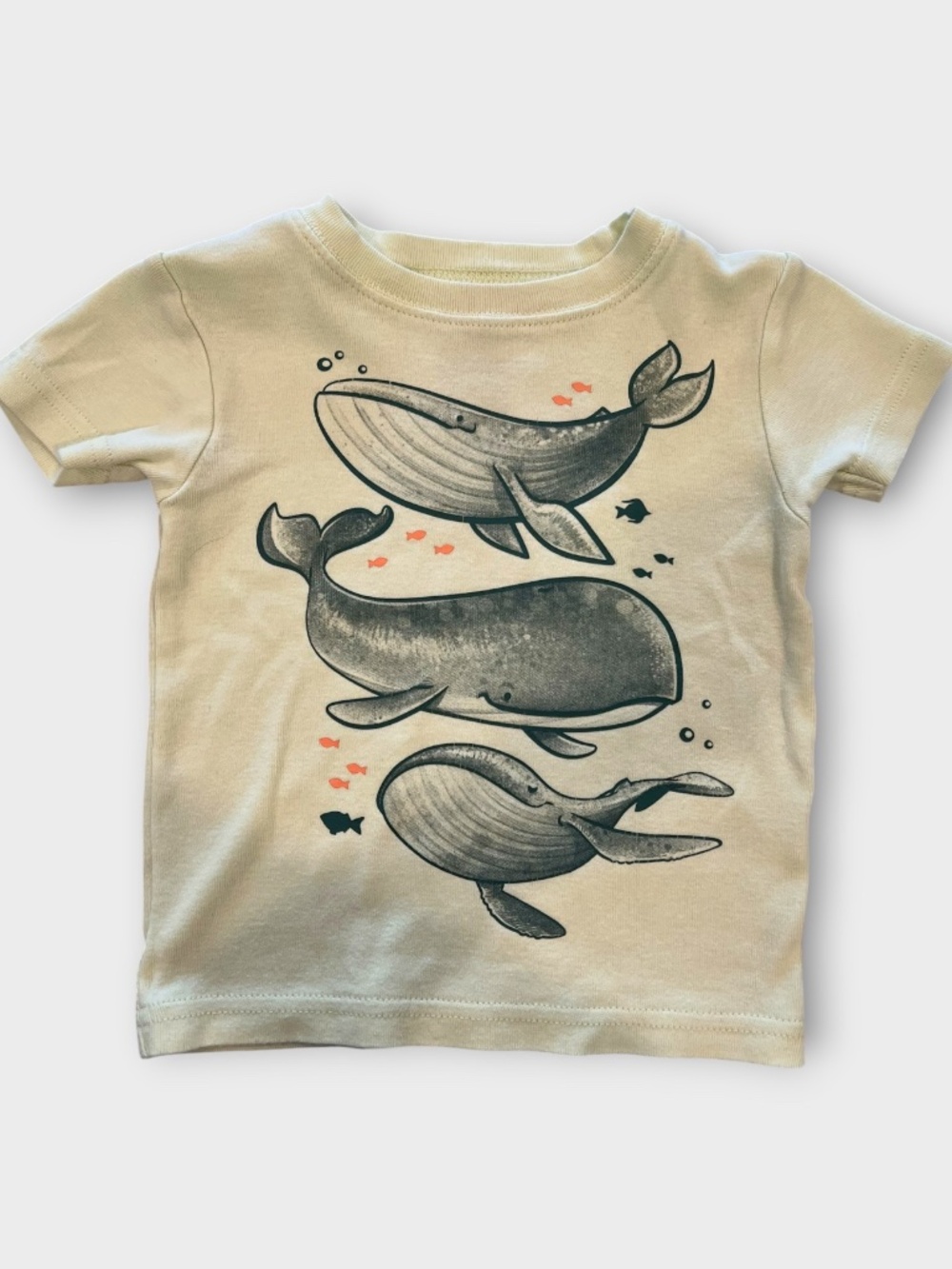 Carterโs Whale Graphic Tee Toddler Boys Ocean Sea Life Short Sleeve T-Shirt 18mo